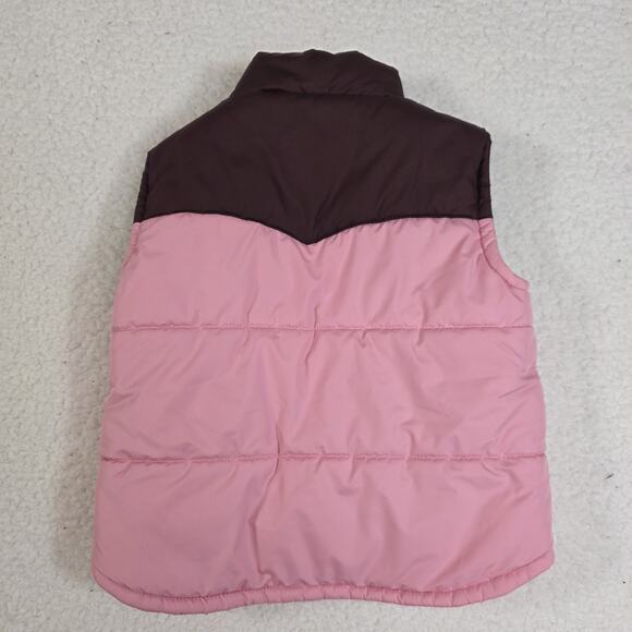 Patagonia Baby Puffer Down Vest Maroon And Pink 3T Kids Outerwear Snap - Picture 5 of 8